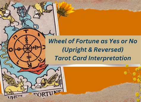 yes or no wheel of fortune tarot